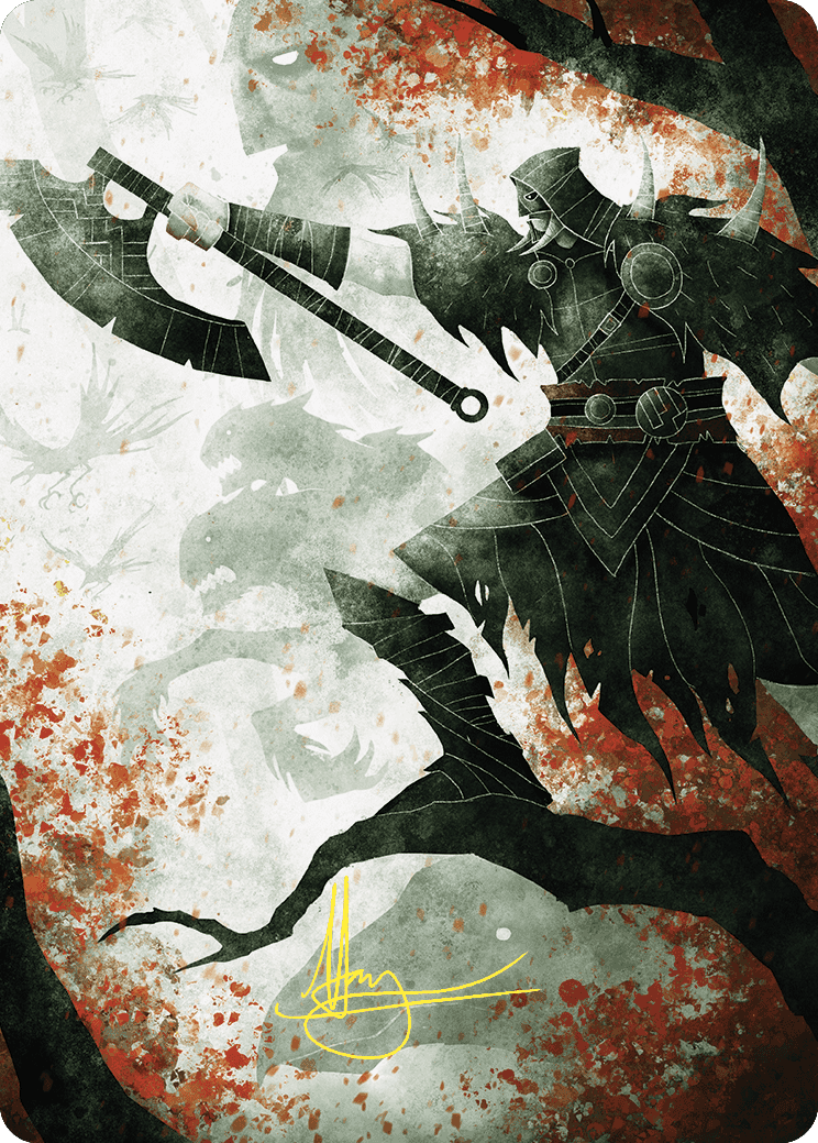 Garruk's Uprising Art Card (Gold-Stamped Signature) [Wilds of Eldraine Art Series] | Exor Games Dartmouth