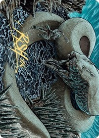 Koma, Cosmos Serpent 2 Art Card (Gold-Stamped Signature) [Kaldheim: Art Series] | Exor Games Dartmouth
