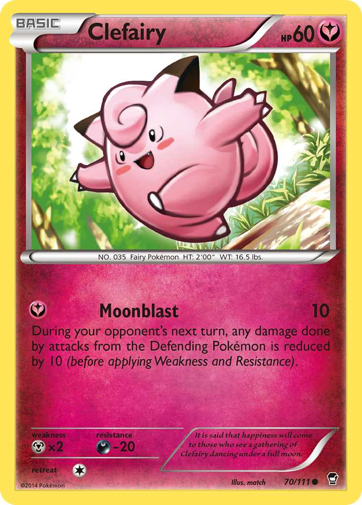 Clefairy (70/111) [XY: Furious Fists] | Exor Games Dartmouth