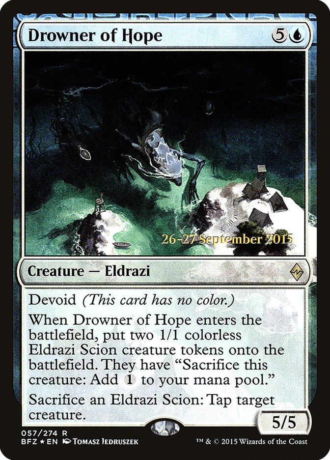 Drowner of Hope  [Battle for Zendikar Prerelease Promos] | Exor Games Dartmouth