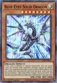 Blue-Eyes Solid Dragon (Green) [LDS2-EN014] Ultra Rare | Exor Games Dartmouth