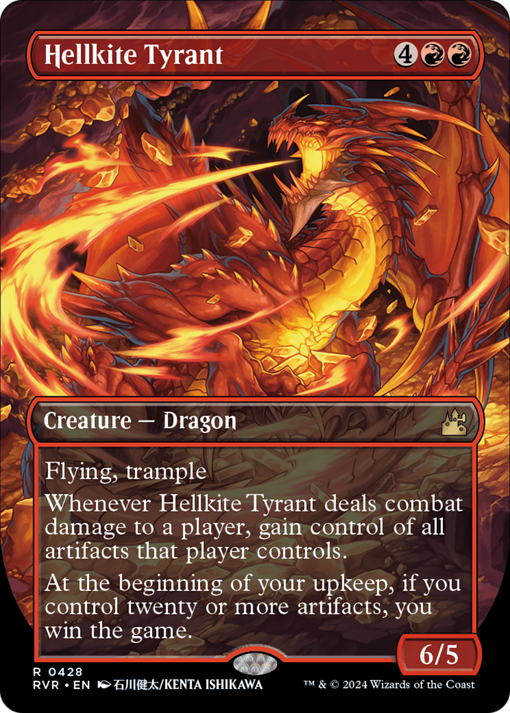 Hellkite Tyrant (Anime Borderless) [Ravnica Remastered] | Exor Games Dartmouth