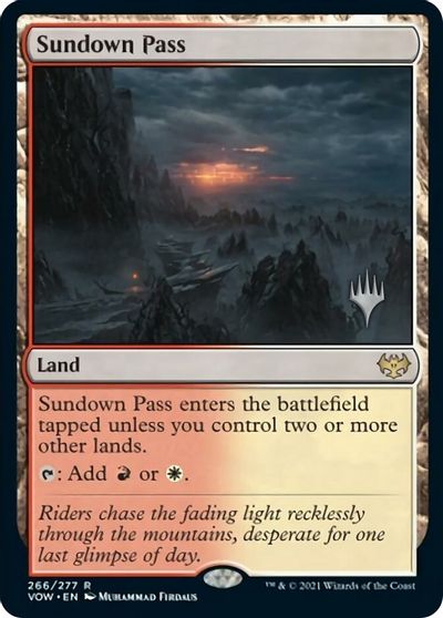 Sundown Pass (Promo Pack) [Innistrad: Crimson Vow Promos] | Exor Games Dartmouth