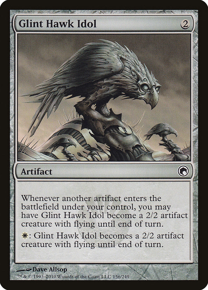 Glint Hawk Idol [Scars of Mirrodin] | Exor Games Dartmouth