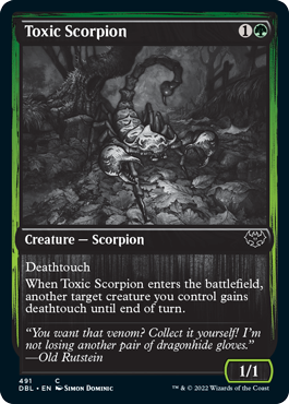 Toxic Scorpion [Innistrad: Double Feature] | Exor Games Dartmouth