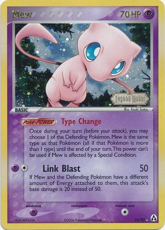 Mew (10/92) (Stamped) [EX: Legend Maker] | Exor Games Dartmouth