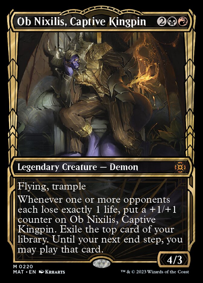 Ob Nixilis, Captive Kingpin (Showcase Halo Foil) [March of the Machine: The Aftermath] | Exor Games Dartmouth