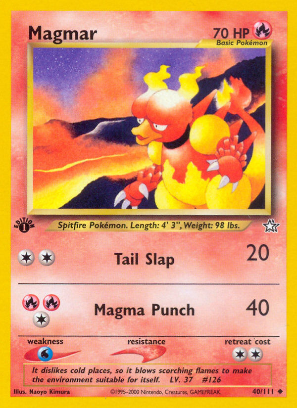 Magmar (40/111) [Neo Genesis 1st Edition] | Exor Games Dartmouth