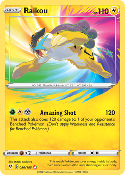 Raikou (050/185) [Sword & Shield: Vivid Voltage] | Exor Games Dartmouth