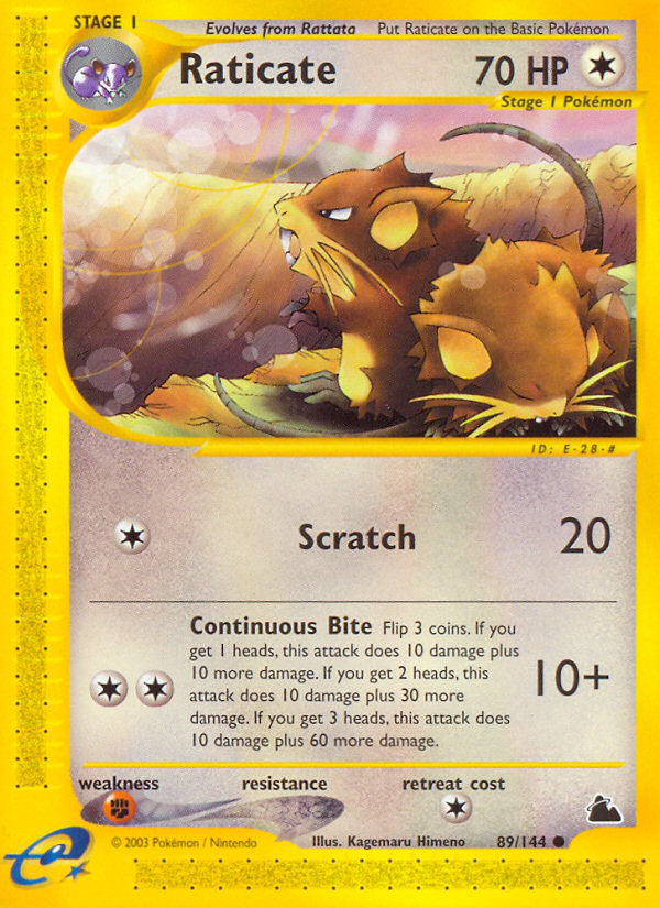 Raticate (89/144) [Skyridge] | Exor Games Dartmouth