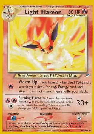 Light Flareon (46/105) [Neo Destiny Unlimited] | Exor Games Dartmouth