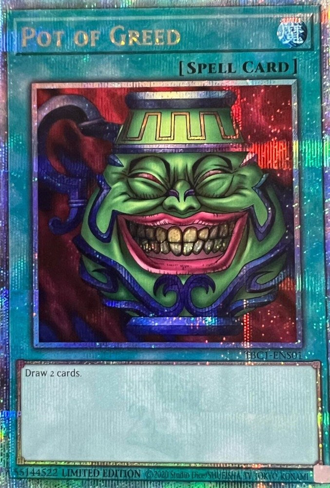 Pot of Greed [TBC1-ENS01] Secret Rare | Exor Games Dartmouth