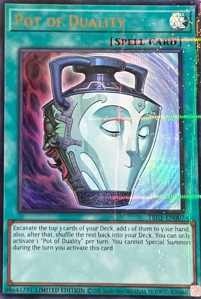 Pot of Duality [TBC1-EN007] Ultra Rare | Exor Games Dartmouth