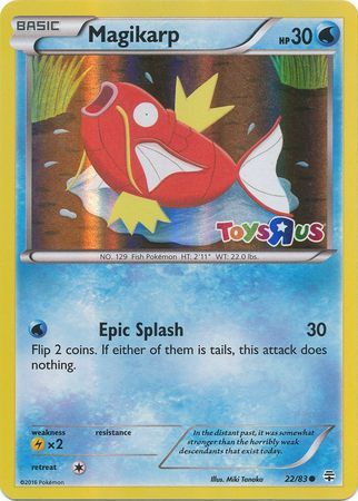Magikarp (22/83) (Toys R Us Promo) [XY: Generations] | Exor Games Dartmouth