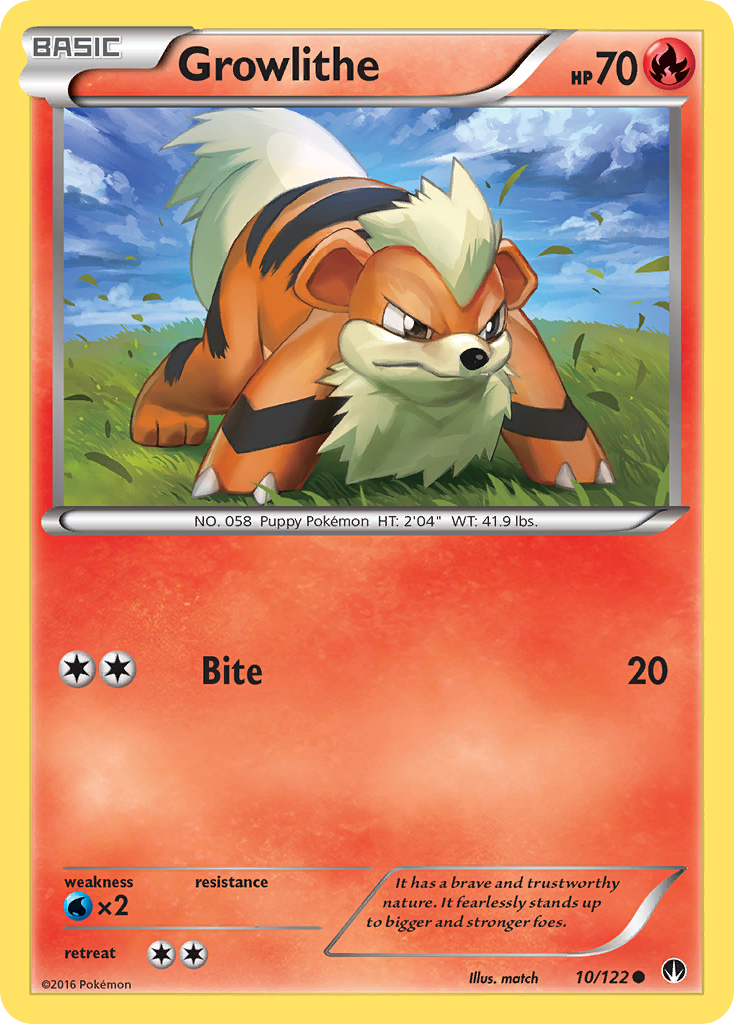 Growlithe (10/122) [XY: BREAKpoint] | Exor Games Dartmouth