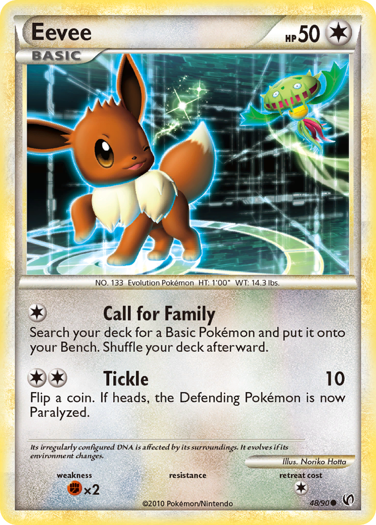 Eevee (48/90) [HeartGold & SoulSilver: Undaunted] | Exor Games Dartmouth