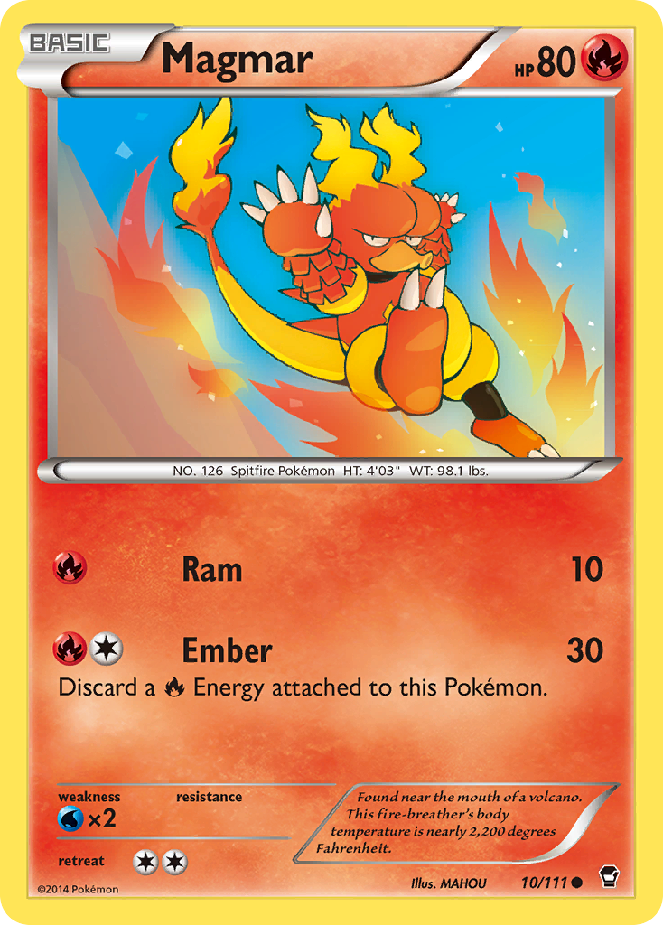 Magmar (10/111) [XY: Furious Fists] | Exor Games Dartmouth