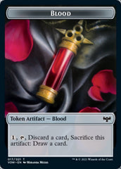 Blood // Bat Double-sided Token [Innistrad: Crimson Vow Commander Tokens] | Exor Games Dartmouth