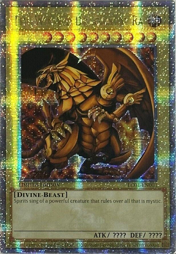 The Winged Dragon of Ra (25th Anniversary) [LC01-EN003] Quarter Century Secret Rare | Exor Games Dartmouth