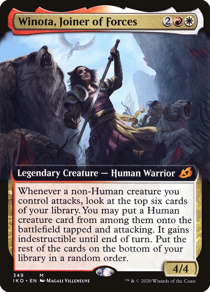 Winota, Joiner of Forces (Extended Art) [Ikoria: Lair of Behemoths] | Exor Games Dartmouth