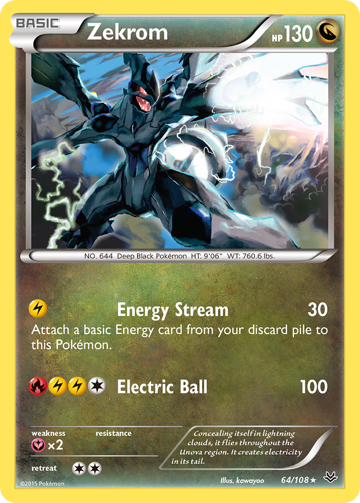 Zekrom (64/108) [XY: Roaring Skies] | Exor Games Dartmouth