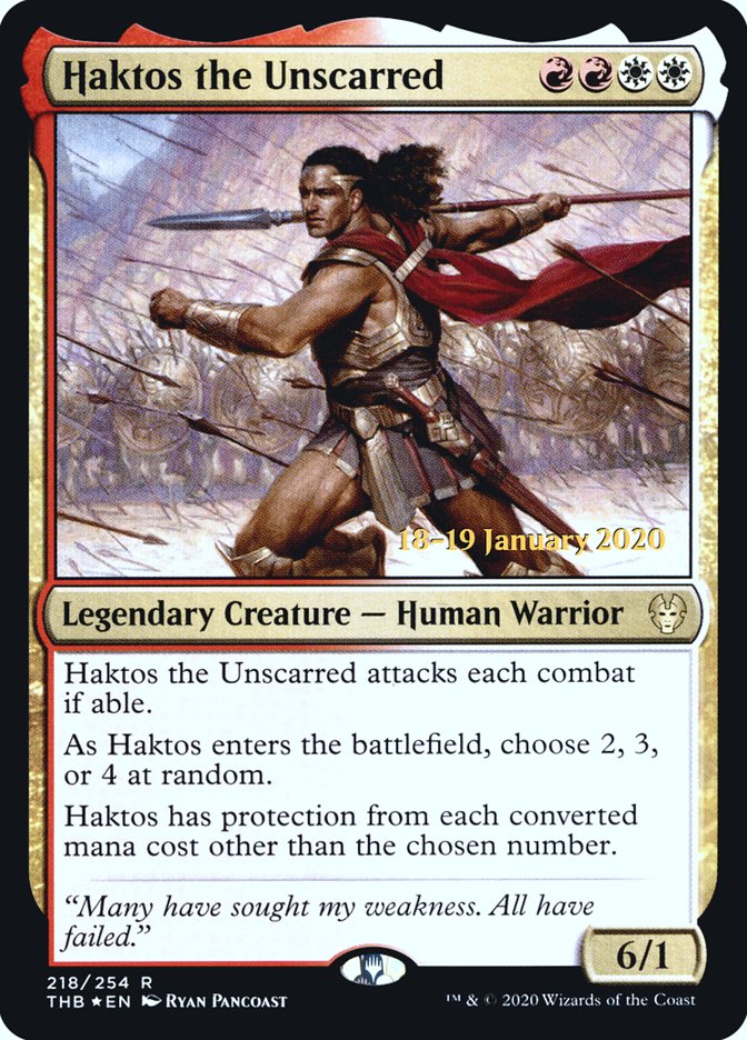 Haktos the Unscarred [Theros Beyond Death Prerelease Promos] | Exor Games Dartmouth