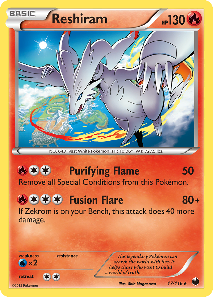 Reshiram (17/116) [Black & White: Plasma Freeze] | Exor Games Dartmouth