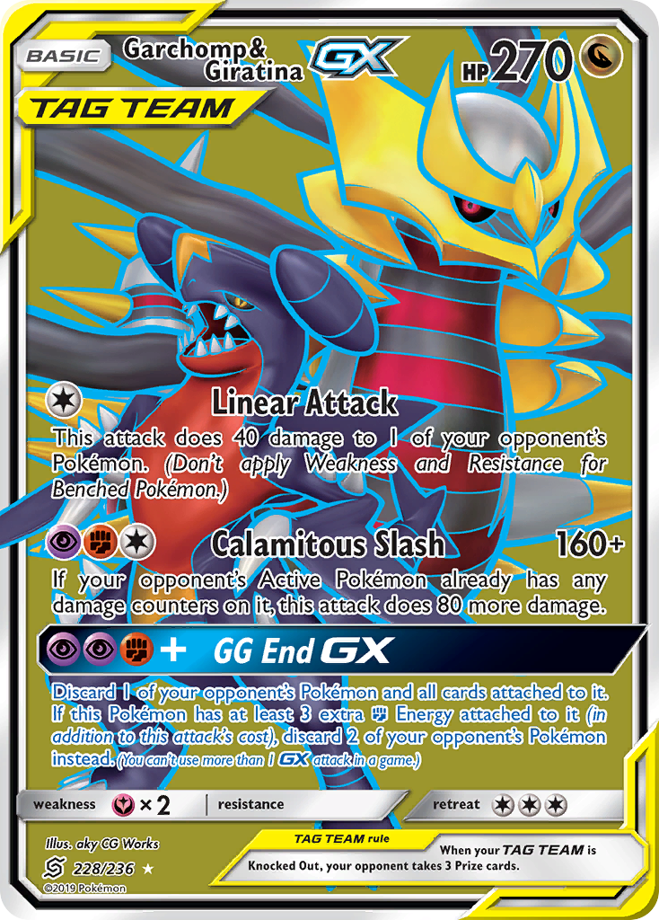 Garchomp & Giratina GX (228/236) [Sun & Moon: Unified Minds] | Exor Games Dartmouth