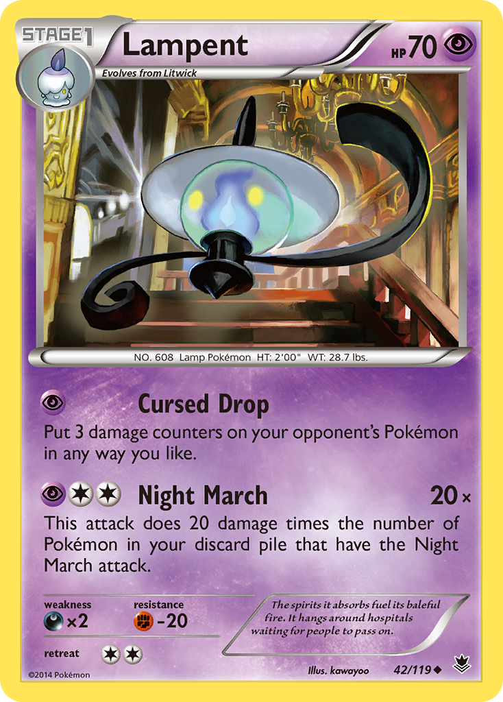 Lampent (42/119) [XY: Phantom Forces] | Exor Games Dartmouth