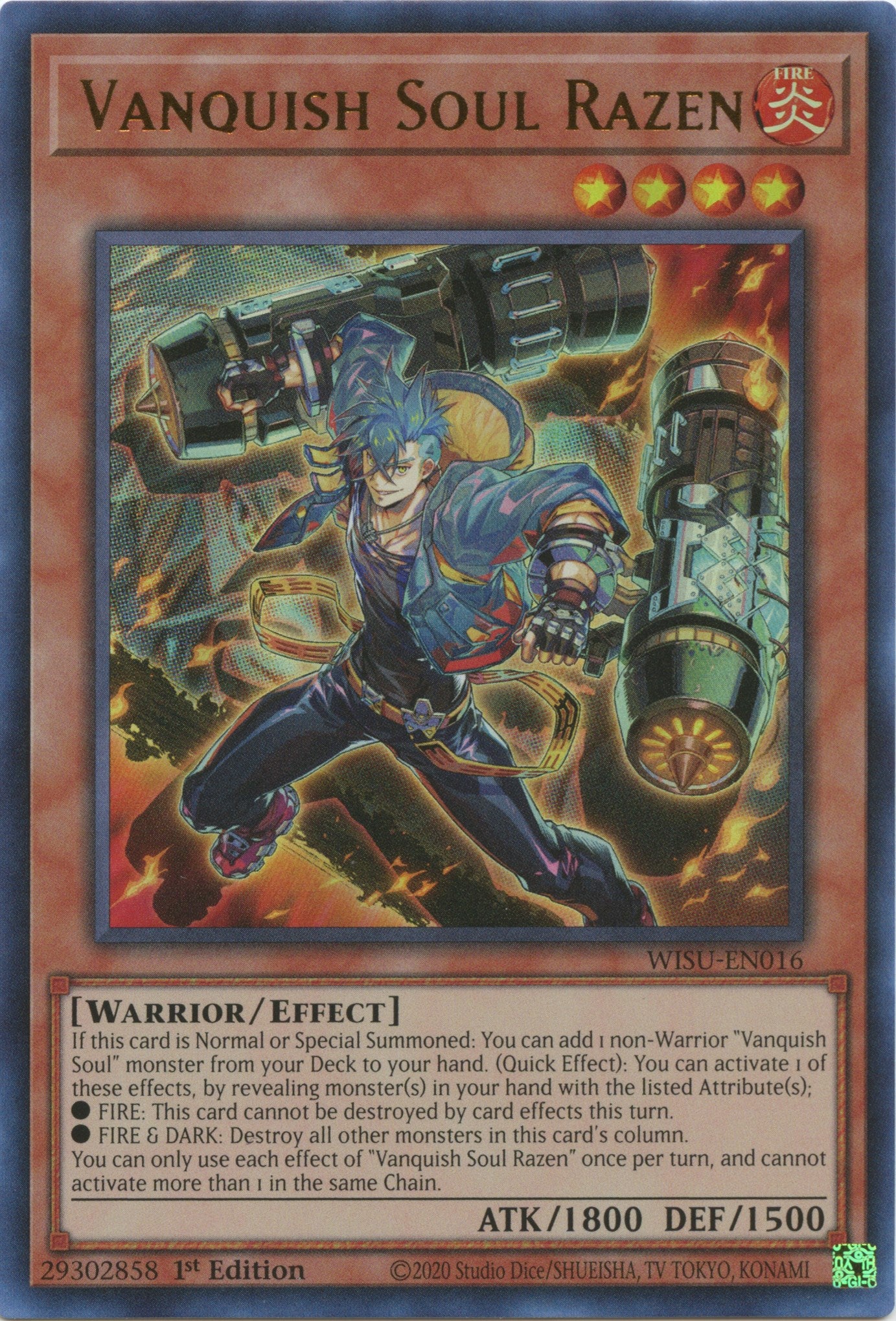 Vanquish Soul Razen [WISU-EN016] Ultra Rare | Exor Games Dartmouth