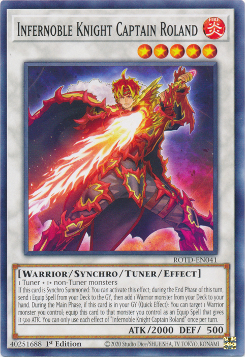 Infernoble Knight Captain Roland [ROTD-EN041] Common | Exor Games Dartmouth