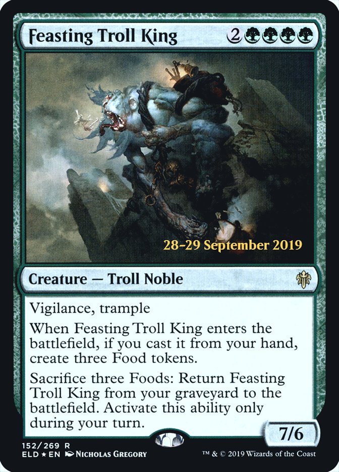 Feasting Troll King  [Throne of Eldraine Prerelease Promos] | Exor Games Dartmouth