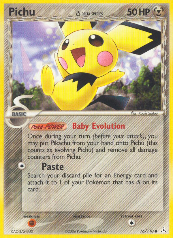 Pichu (76/110) (Delta Species) [EX: Holon Phantoms] | Exor Games Dartmouth