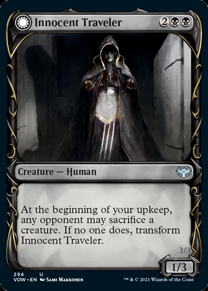 Innocent Traveler // Malicious Invader (Showcase Fang Frame) [Innistrad: Crimson Vow] | Exor Games Dartmouth