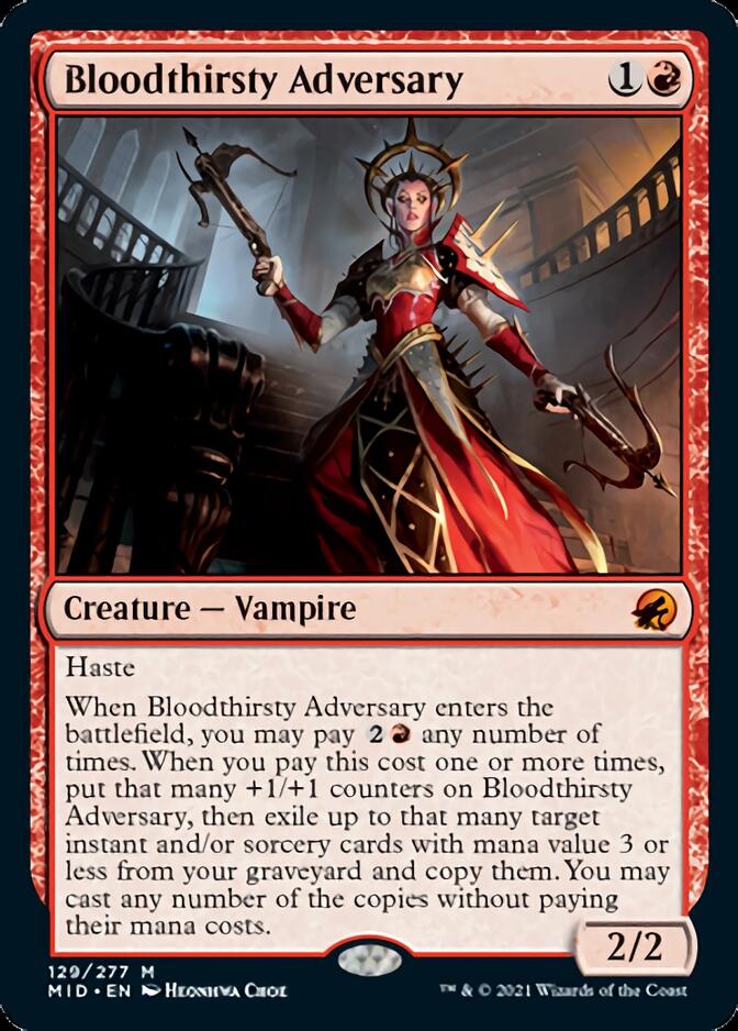 Bloodthirsty Adversary [Innistrad: Midnight Hunt] | Exor Games Dartmouth