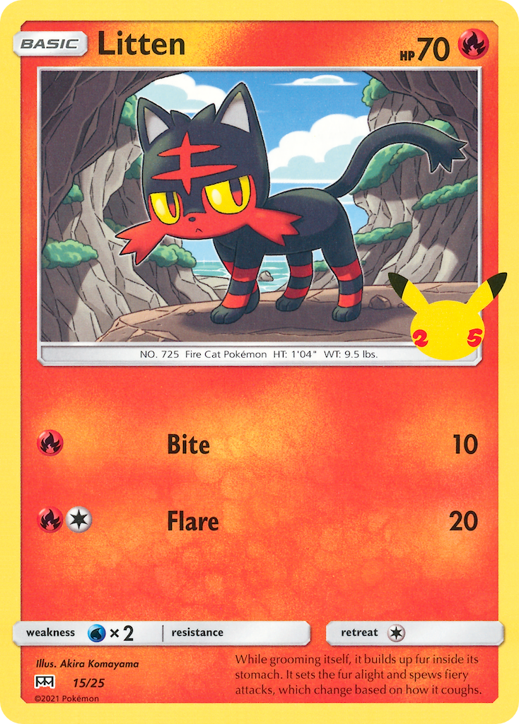 Litten (15/25) [McDonald's 25th Anniversary] | Exor Games Dartmouth