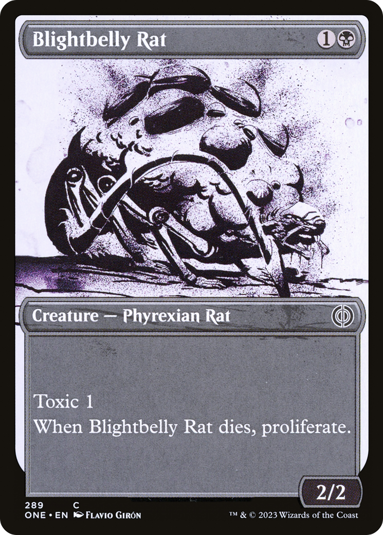 Blightbelly Rat (Showcase Ichor) [Phyrexia: All Will Be One] | Exor Games Dartmouth