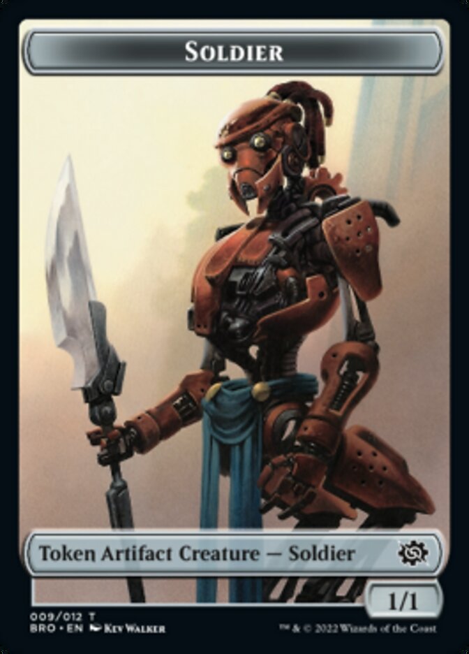 Soldier Token (009) [The Brothers' War Tokens] | Exor Games Dartmouth