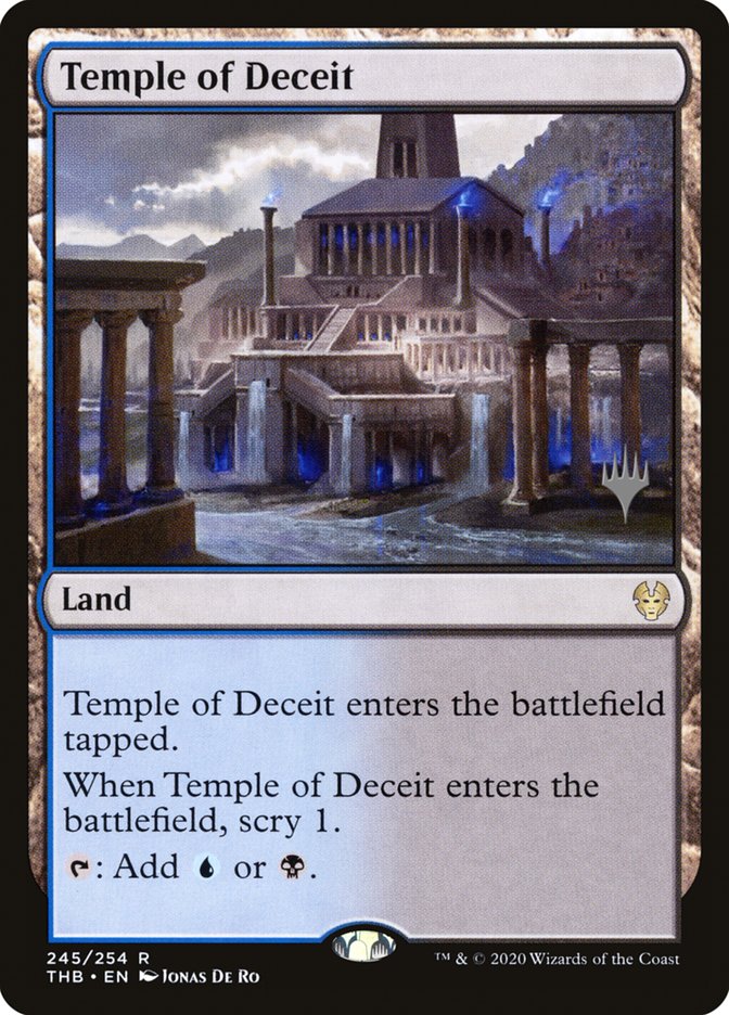 Temple of Deceit (Promo Pack) [Theros Beyond Death Promos] | Exor Games Dartmouth