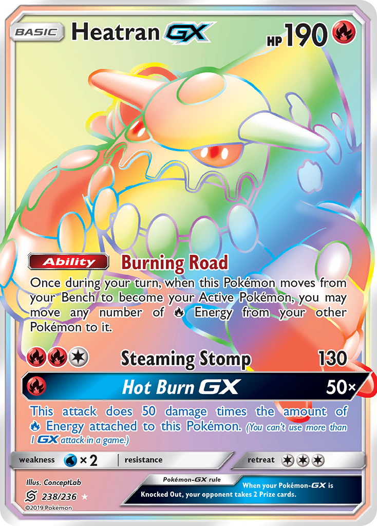 Heatran GX (238/236) [Sun & Moon: Unified Minds] | Exor Games Dartmouth