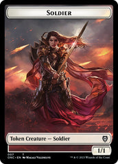 Soldier (007) // Angel Double-Sided Token [Phyrexia: All Will Be One Commander Tokens] | Exor Games Dartmouth