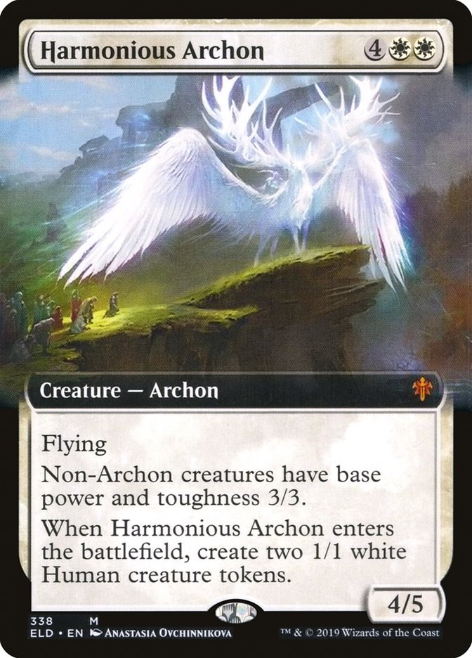 Harmonious Archon (Extended Art) [Throne of Eldraine] | Exor Games Dartmouth