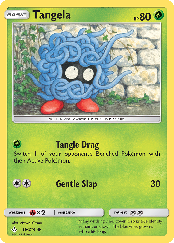 Tangela (16/214) [Sun & Moon: Unbroken Bonds] | Exor Games Dartmouth