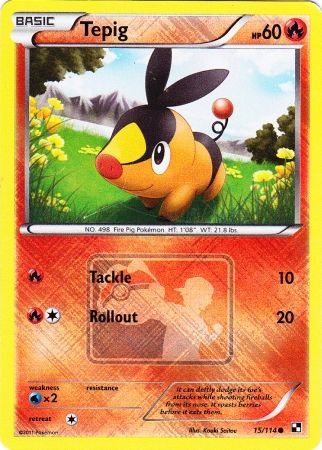 Tepig (15/114) (League Promo) [Black & White: Base Set] | Exor Games Dartmouth