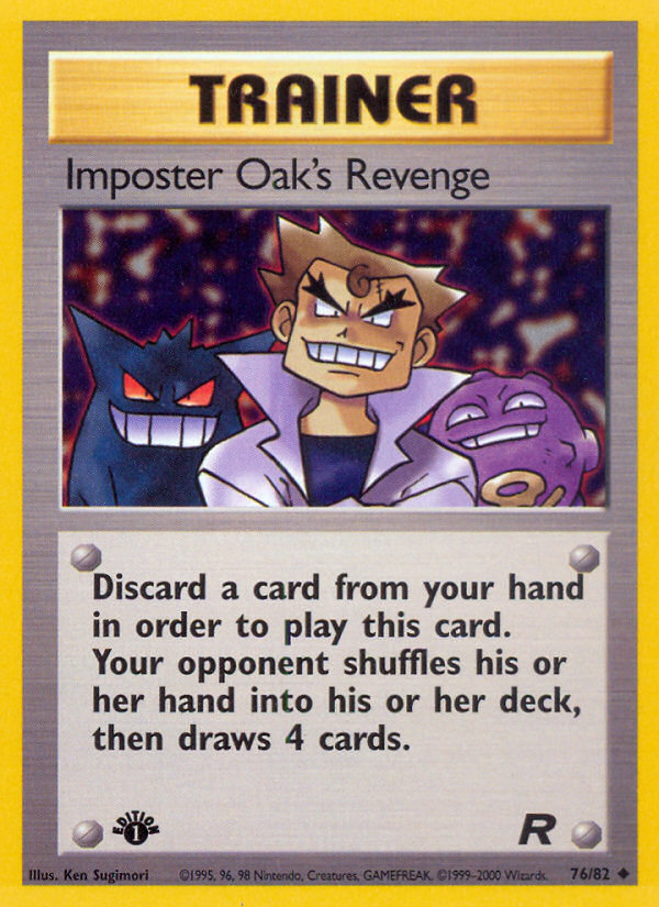 Imposter Oak's Revenge (76/82) [Team Rocket 1st Edition] | Exor Games Dartmouth