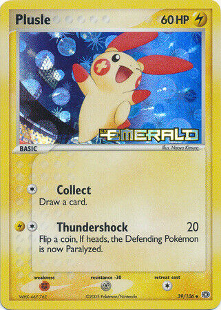 Plusle (39/106) (Stamped) [EX: Emerald] | Exor Games Dartmouth