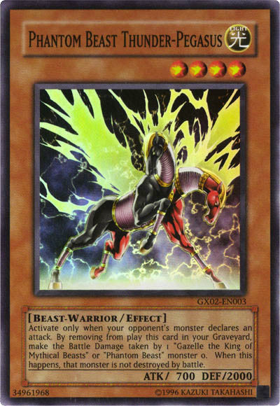 Phantom Beast Thunder-Pegasus [GX02-EN003] Super Rare | Exor Games Dartmouth