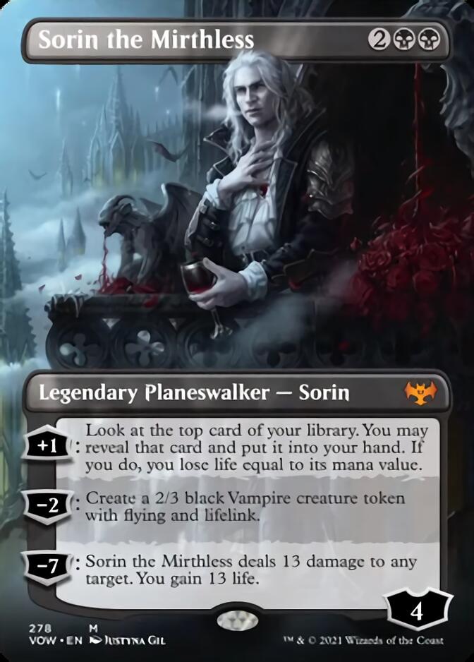 Sorin the Mirthless (Borderless) [Innistrad: Crimson Vow] | Exor Games Dartmouth