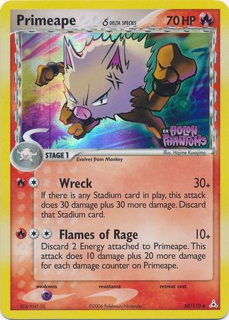 Primeape (50/110) (Delta Species) (Stamped) [EX: Holon Phantoms] | Exor Games Dartmouth