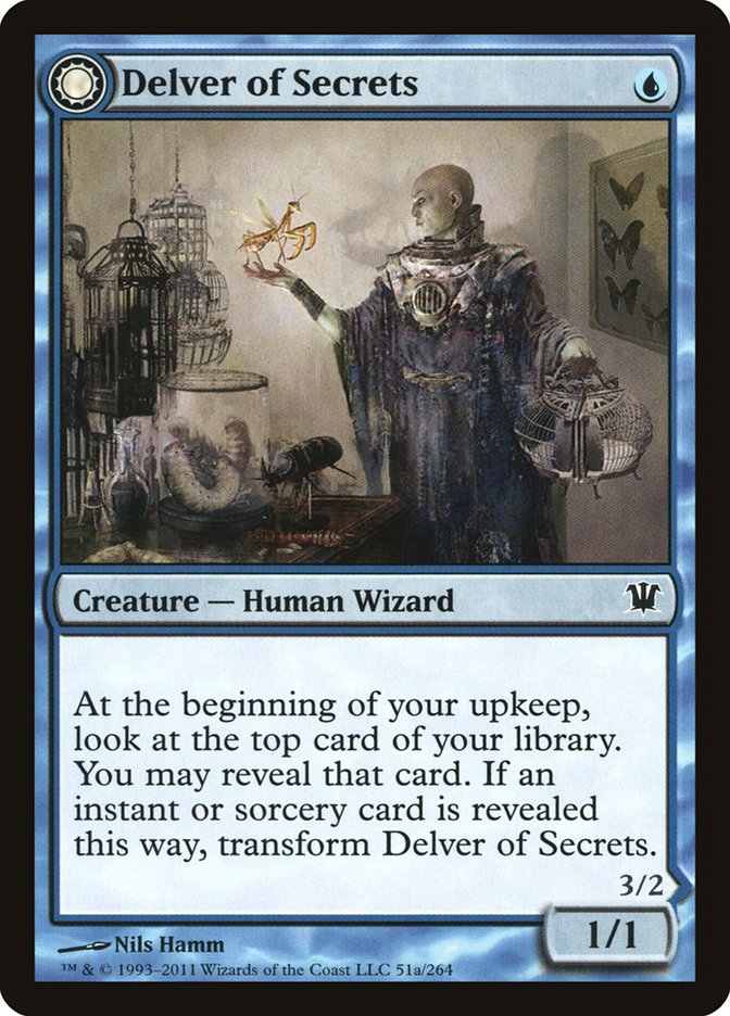 Delver of Secrets // Insectile Aberration [Innistrad] | Exor Games Dartmouth